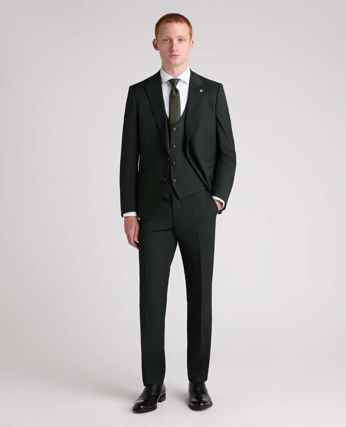 Remus Uomo Massa J Suit Slim Fit Waistcoat - Green