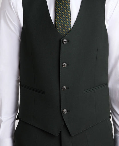 Remus Uomo Massa J Suit Slim Fit Waistcoat - Green