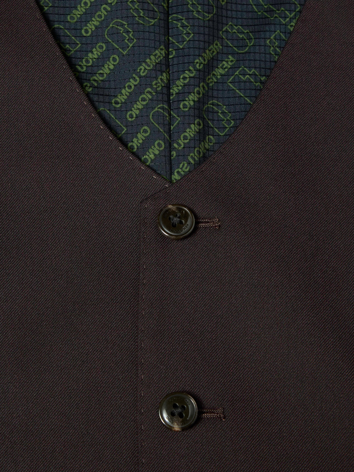 Remus Uomo Massa J Slim Fit Waistcoat  - Burgundy