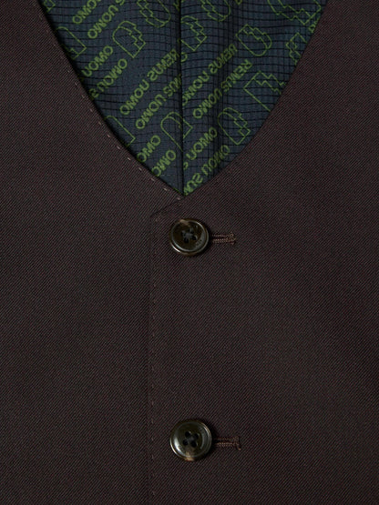 Remus Uomo Massa J Slim Fit Waistcoat  - Burgundy