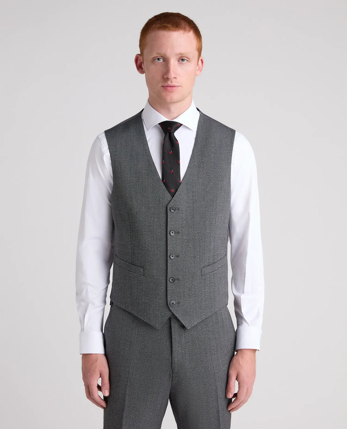 Remus Uomo Pepe Waist Coat - Charcoal
