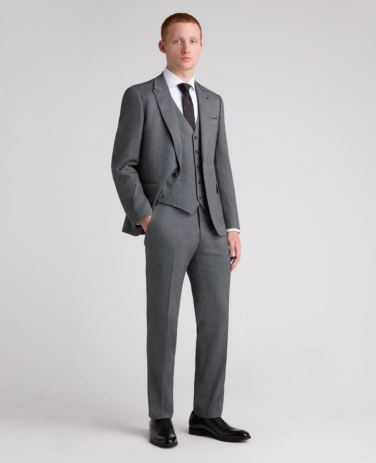 Remus Uomo Pepe Waist Coat - Charcoal