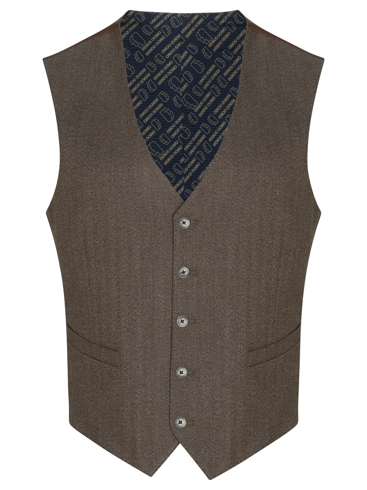 Remus Uomo Pepe Waistcoat - Brown