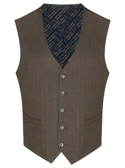 Remus Uomo Pepe Waistcoat - Brown