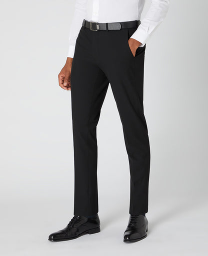Remus Uomo Santi Slim leg Formal Trousers -Black