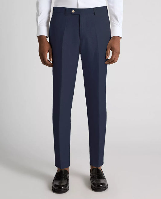 Remus Uomo Massa Suit Trousers Linen Mix Navy
