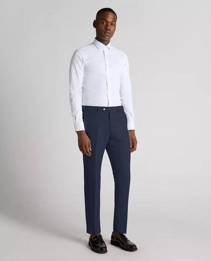 Remus Uomo Massa Suit Trousers Linen Mix Navy