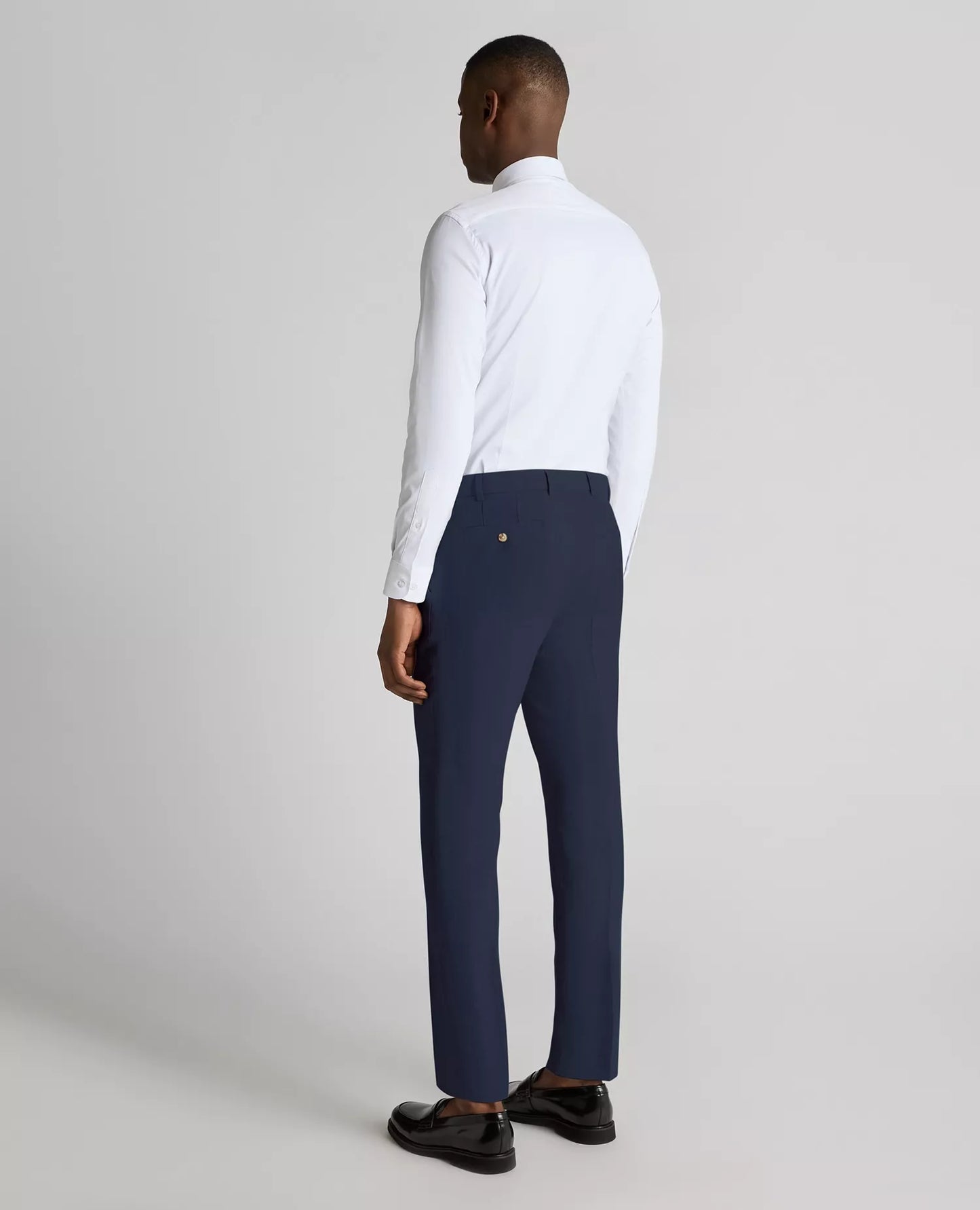 Remus Uomo Massa Suit Trousers Linen Mix Navy