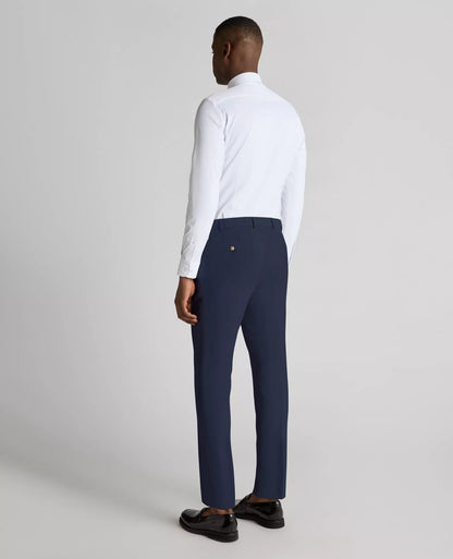 Remus Uomo Massa Suit Trousers Linen Mix Navy
