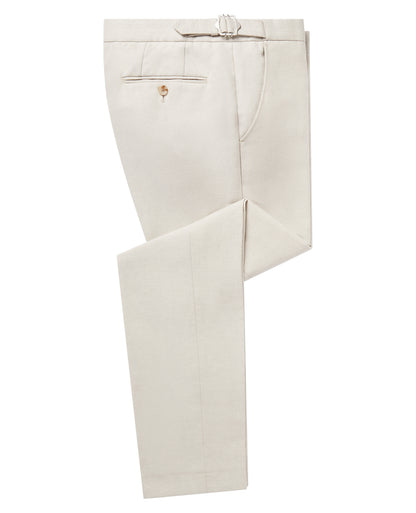 Remus Uomo Massa Linen Slim Fit Trousers - Stone