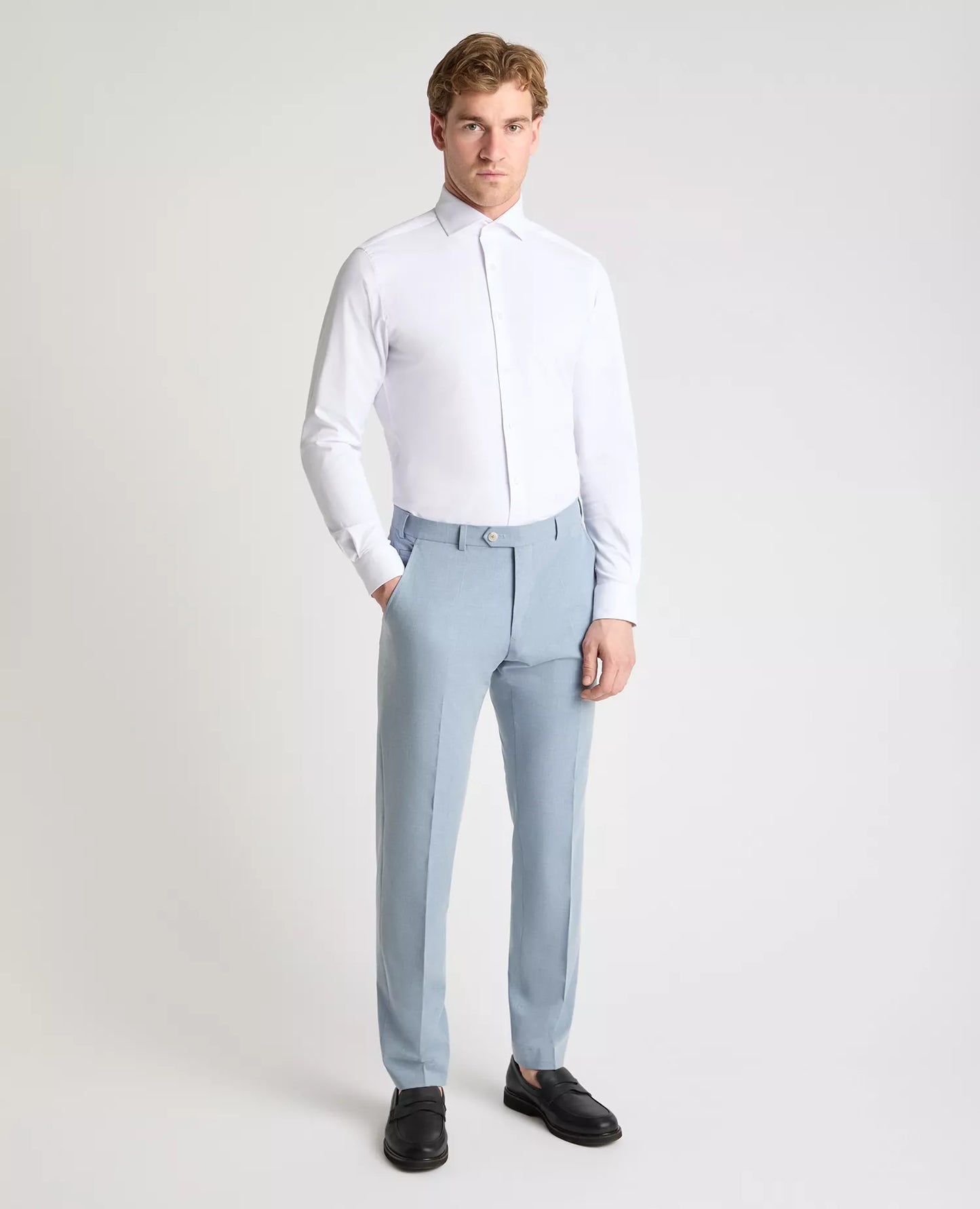 Remus Uomo Massa Suit Trousers - Powder Blue