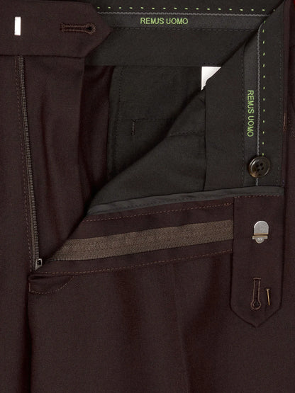 Remus Uomo Massa J Suit Slim Fit Trousers - Burgundy