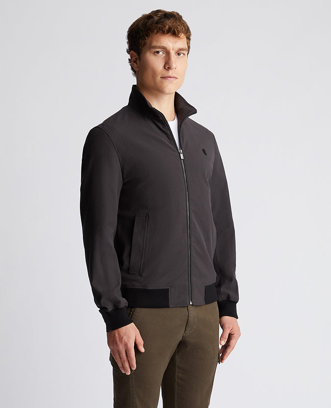 Remus Uomo Harrington Jacket - Charcoal Grey