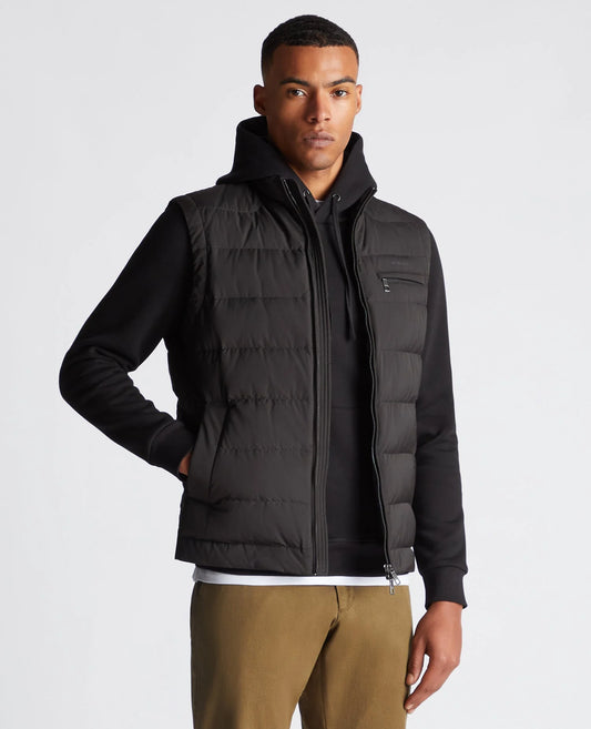 Remus Uomo Nate Quilted Gilet - Black