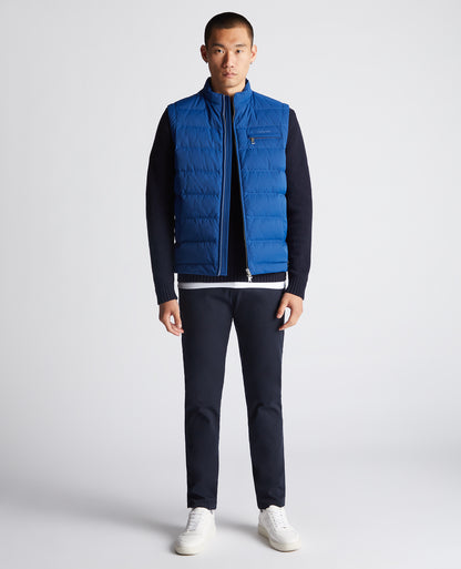 Remus Uomo Nate Quilted Gilet - Blue