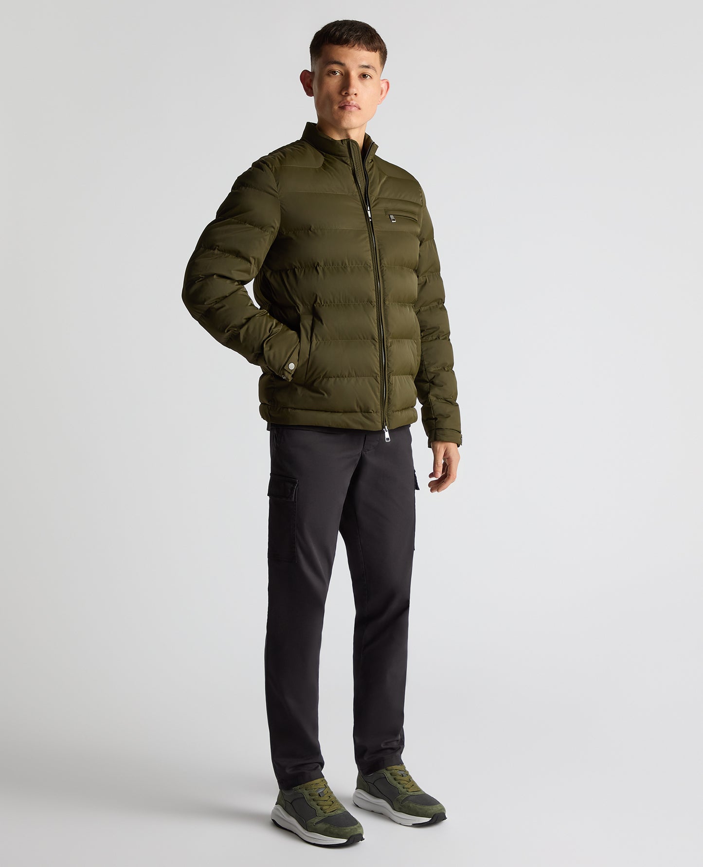 Remus Uomo Kaleb Quilted Jacket - Green