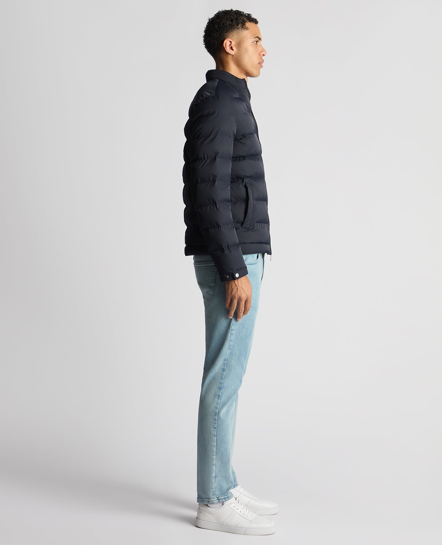 Remus Uomo Kaleb Quilted Jacket - Navy