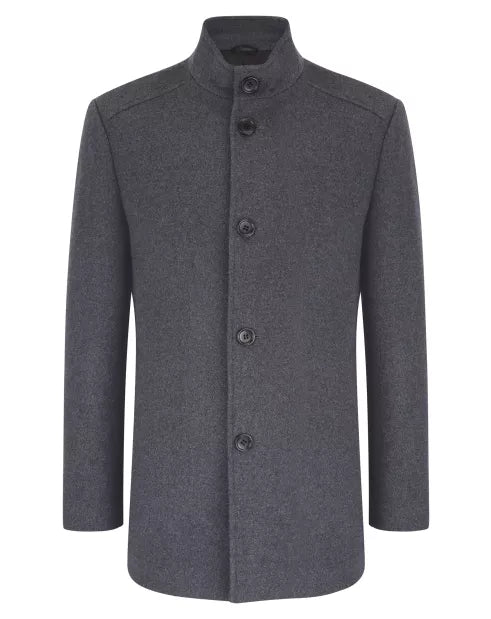 Daniel Grahame Watson Wool Coat - Dark Grey