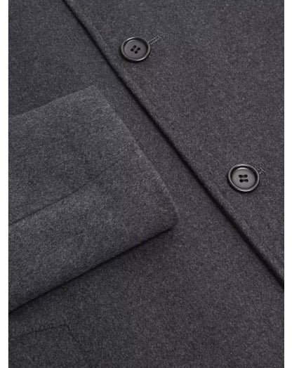 Daniel Grahame Watson Wool Coat - Dark Grey