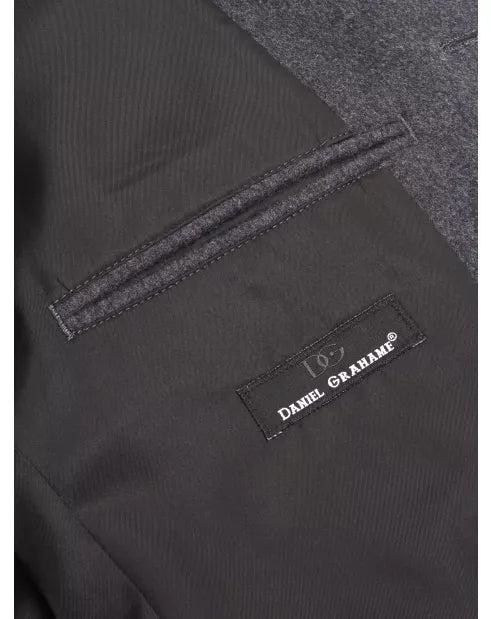 Daniel Grahame Watson Wool Coat - Dark Grey
