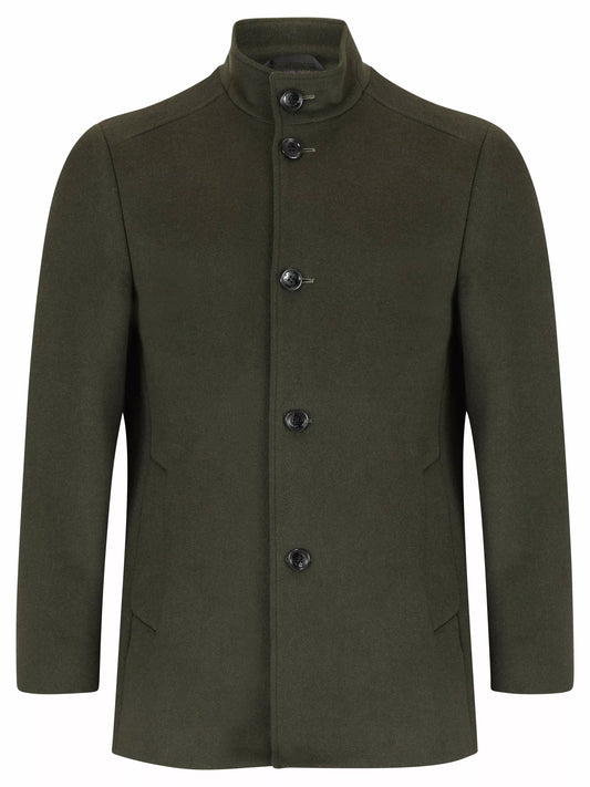 Daniel Grahame Watson Wool Coat - Dark Green