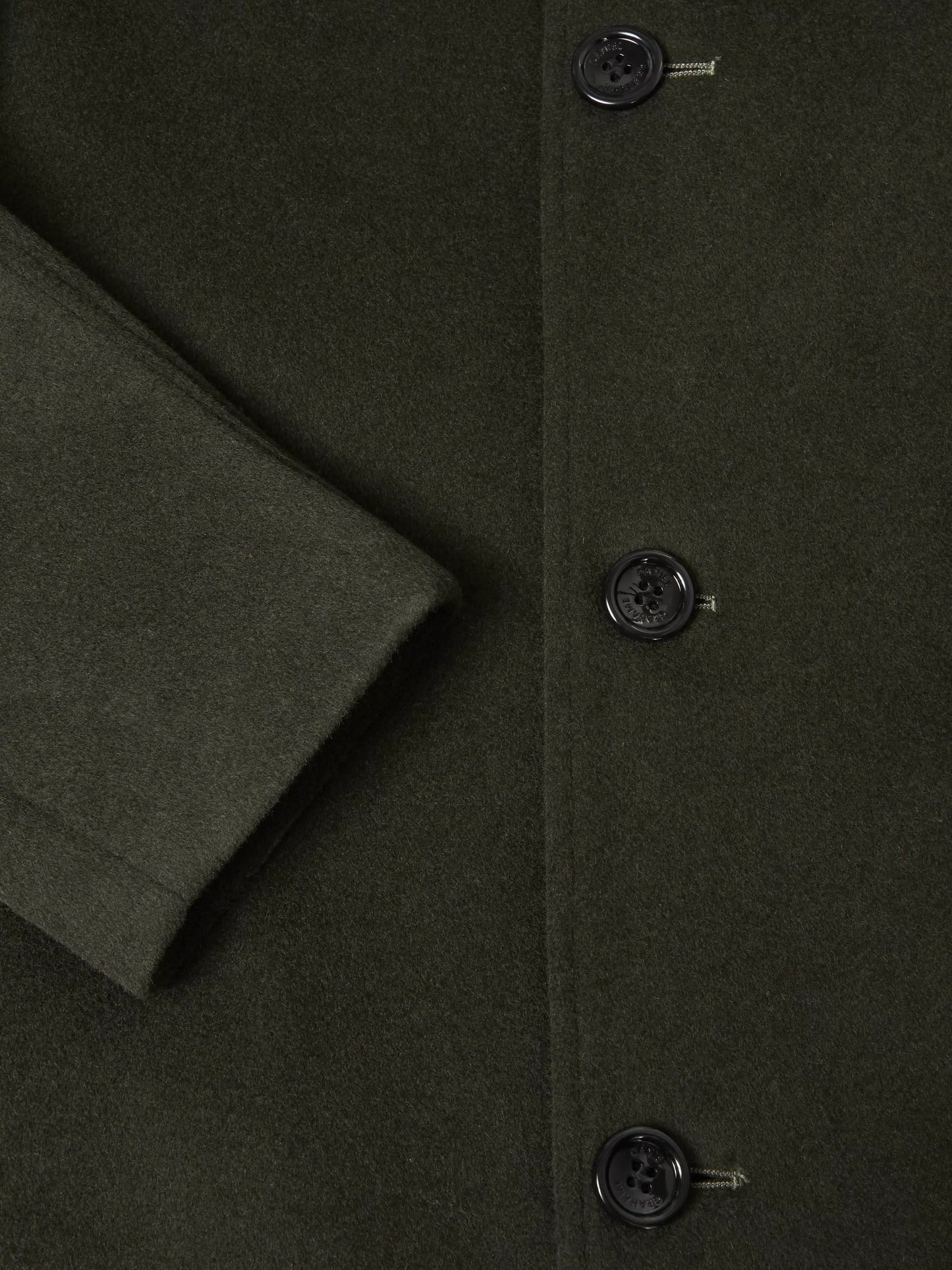 Daniel Grahame Watson Wool Coat - Dark Green