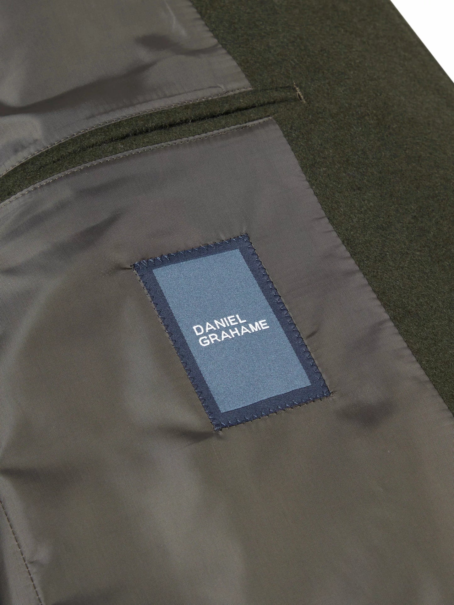 Daniel Grahame Watson Wool Coat - Dark Green