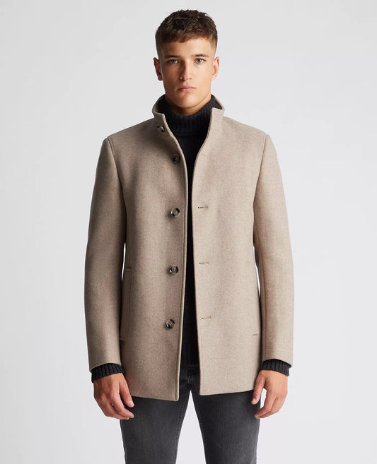 Remus Uomo Jonah Overcoat - Beige