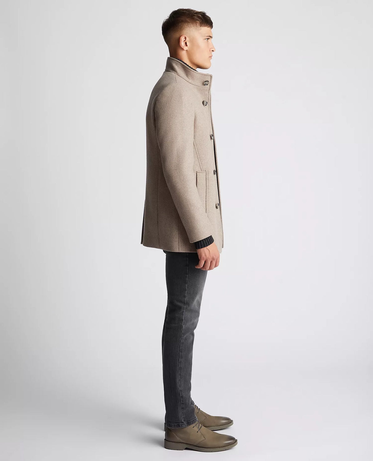 Remus Uomo Jonah Overcoat - Beige