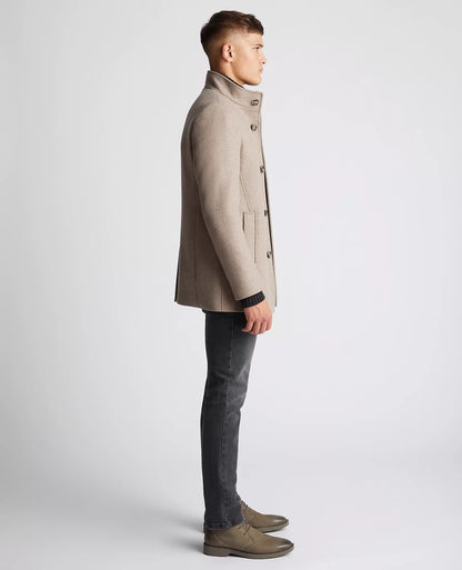 Remus Uomo Jonah Overcoat - Beige