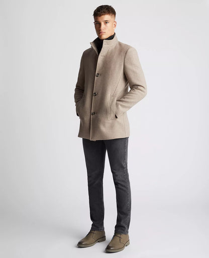Remus Uomo Jonah Overcoat - Beige