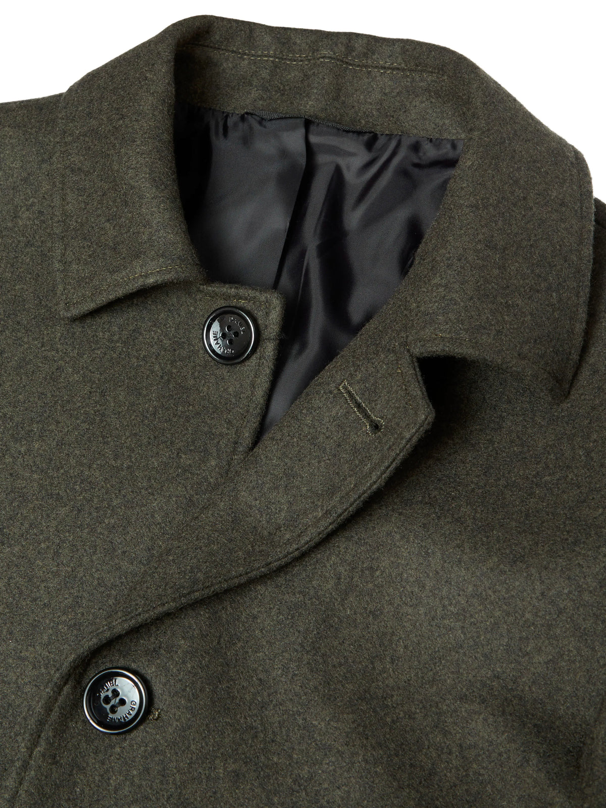 Daniel Grahame Bales Wool Blend Overcoat - Green