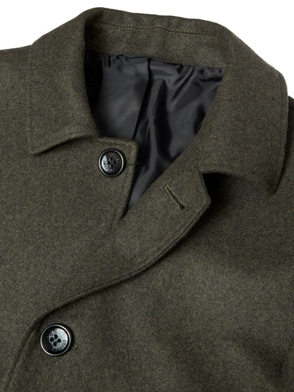 Daniel Grahame Bales Wool Blend Overcoat - Green
