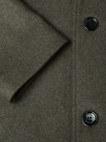 Daniel Grahame Bales Wool Blend Overcoat - Green
