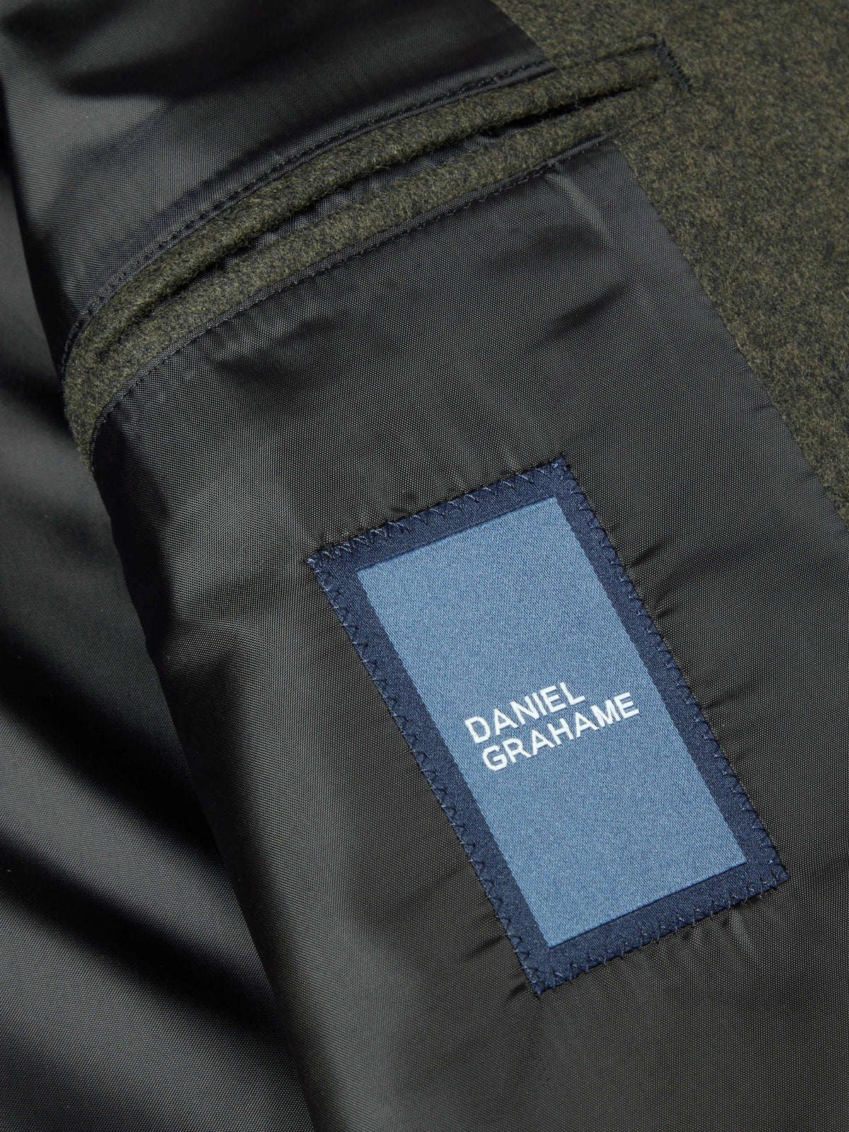 Daniel Grahame Bales Wool Blend Overcoat - Green