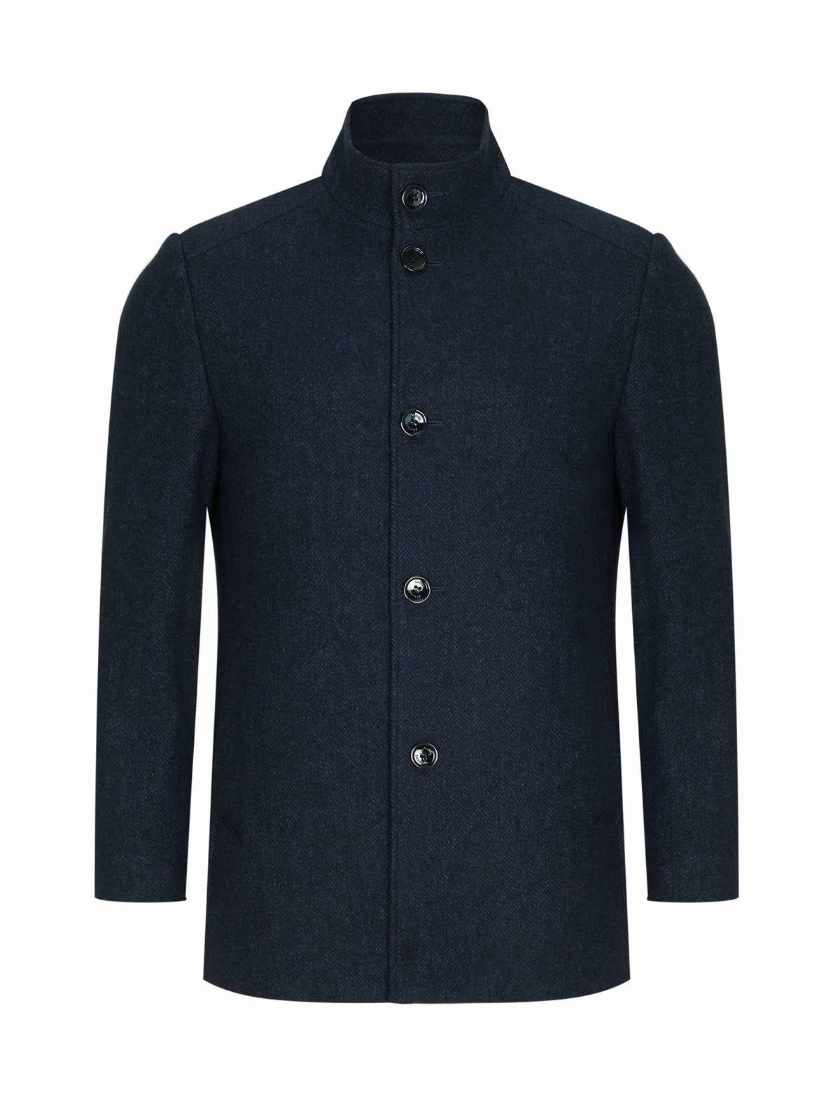 Daniel Grahame Watson Wool Blend Overcoat - Slate