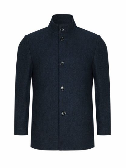 Daniel Grahame Watson Wool Blend Overcoat - Slate