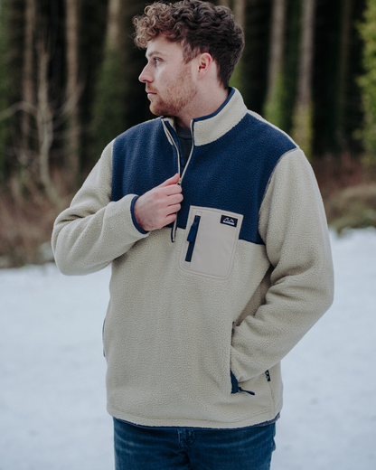 Bleubird Polar 1/4 Fleece - Beige