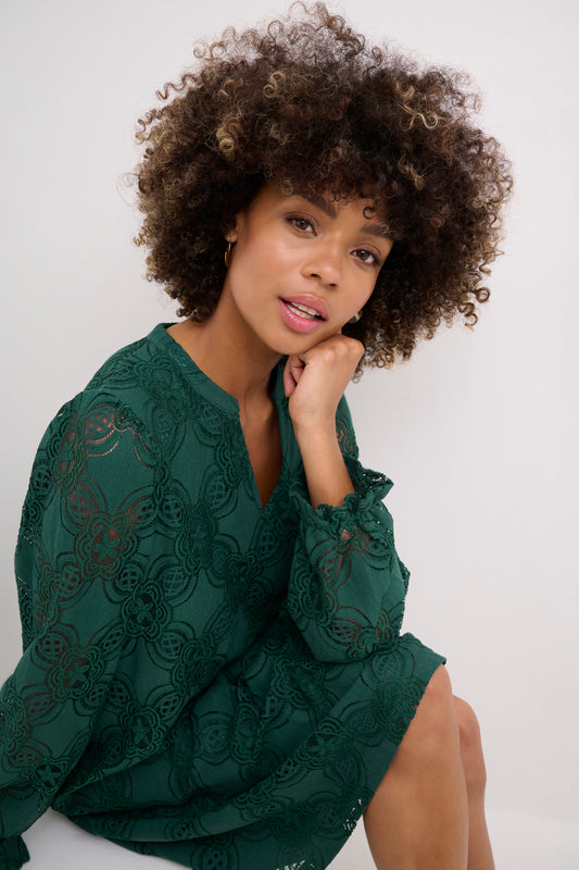 Culture Cuolu Lace Dress - Green