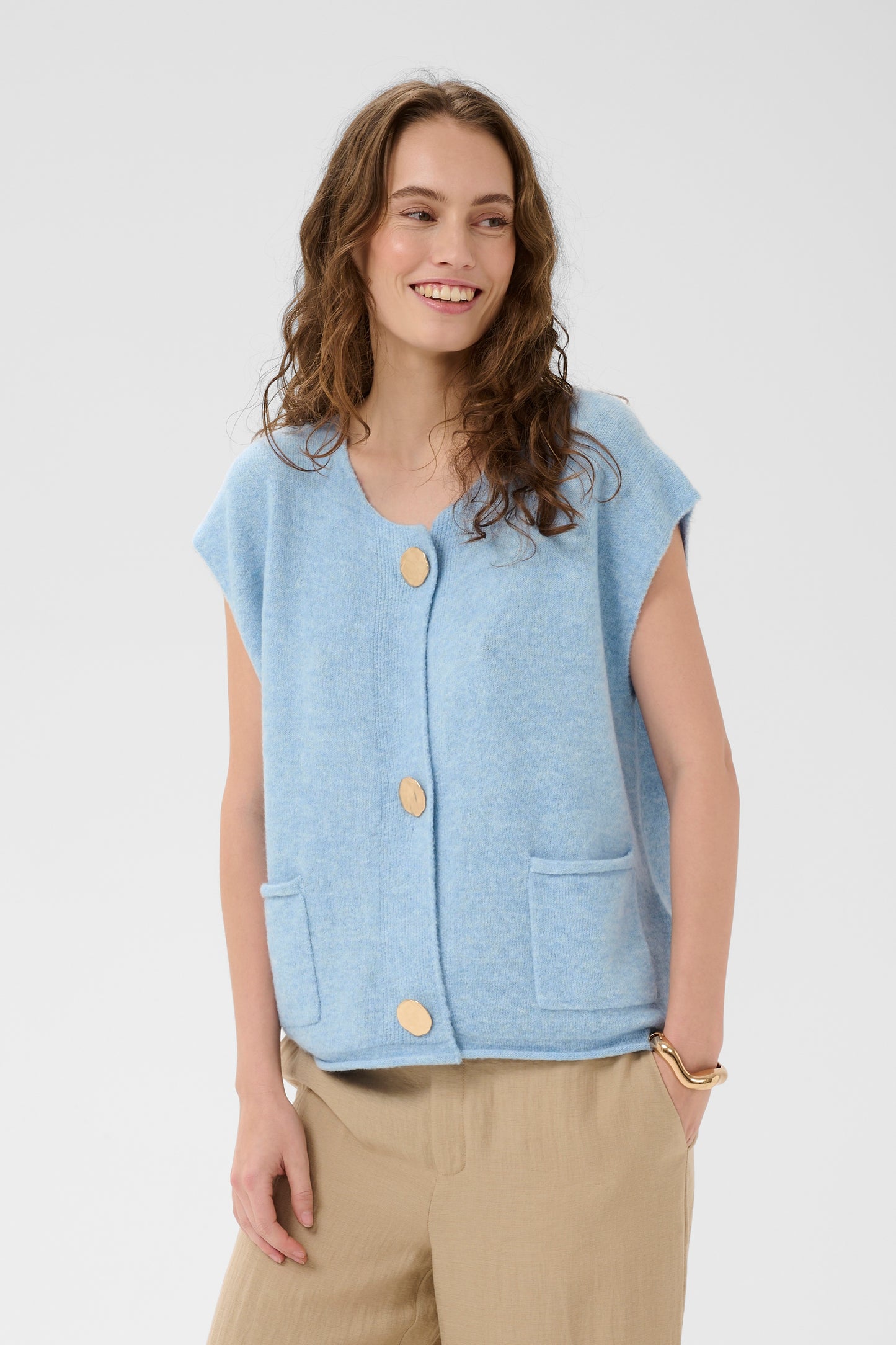 Culture Julietta Waistcoat - Blue