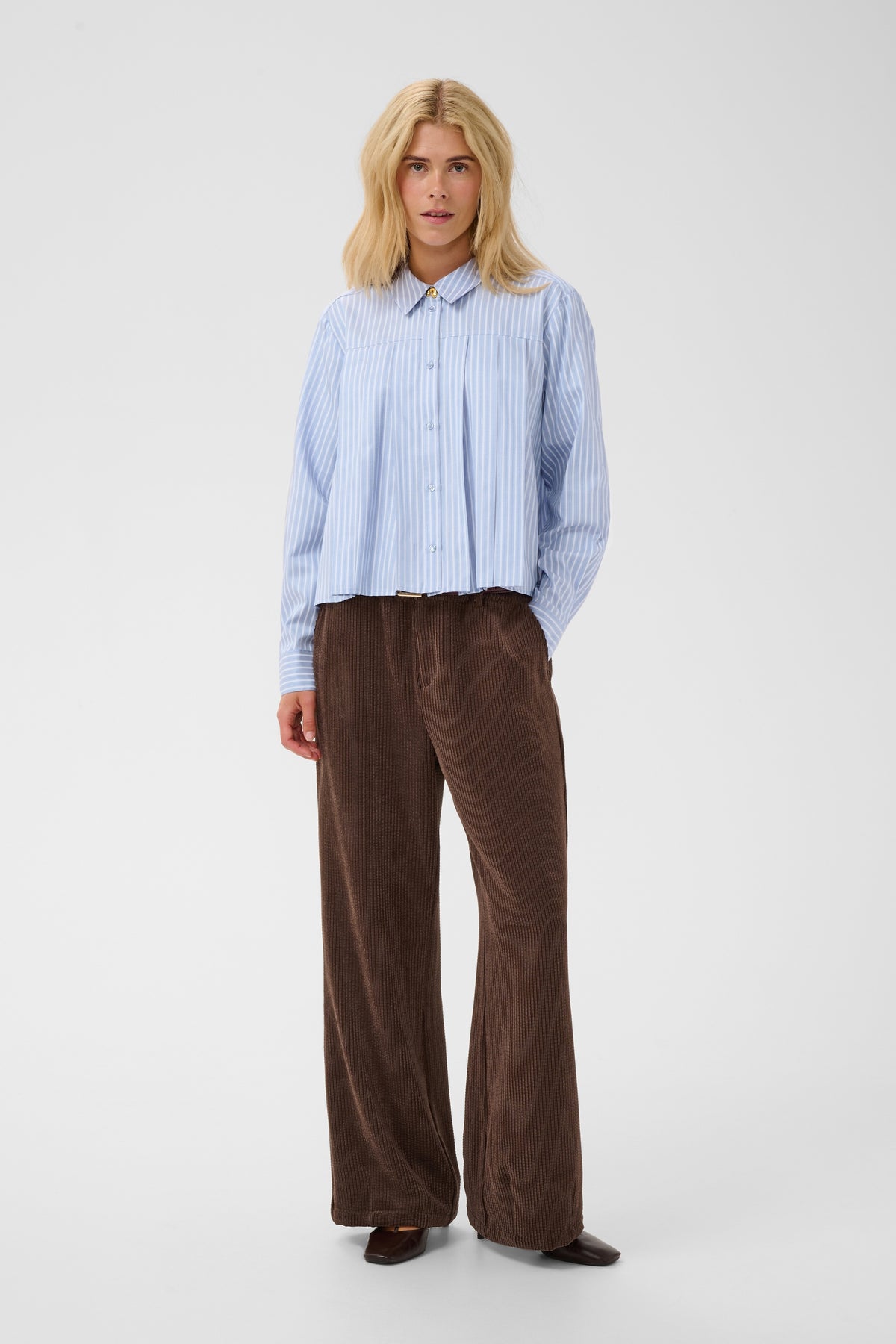 Culture CUmanga Striped Shirt - Blue