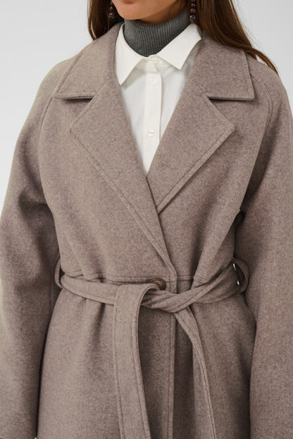 Culture CUpalona Coat - Cinder Melange