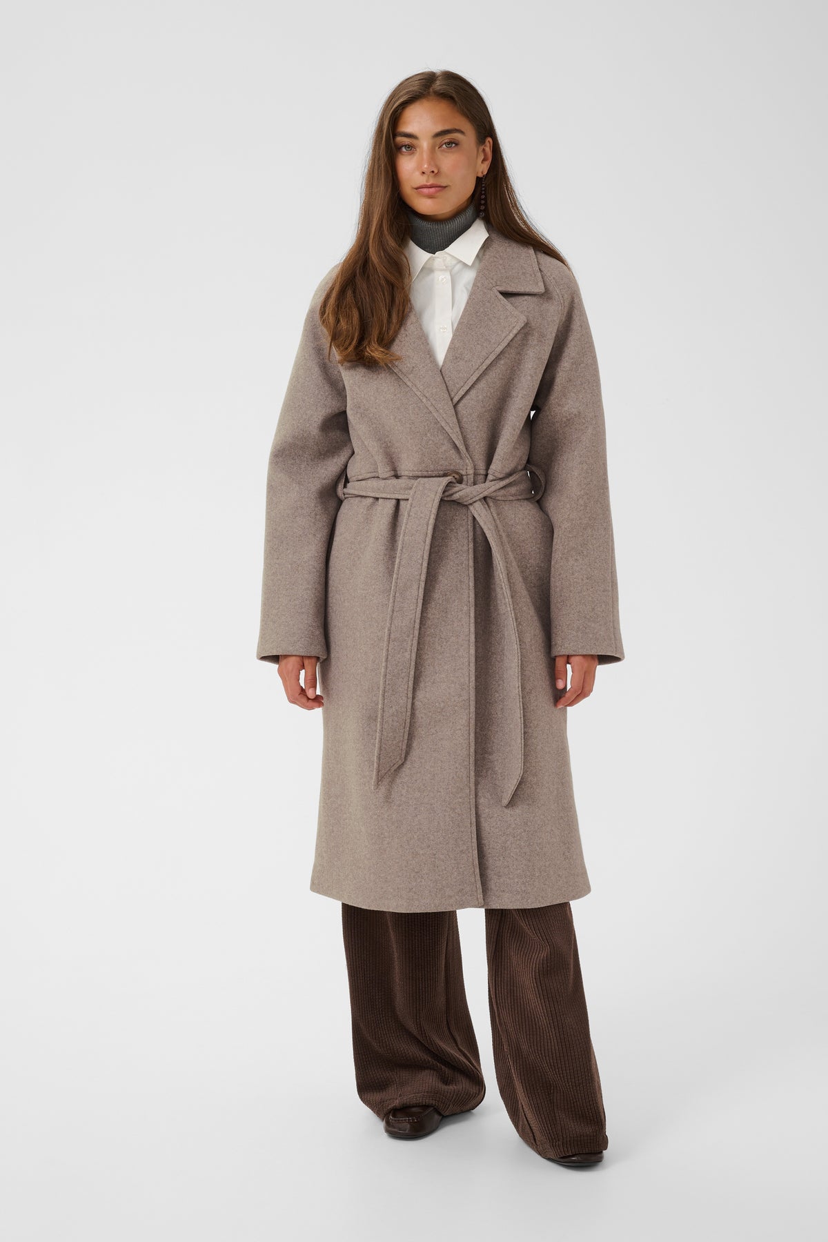Culture CUpalona Coat - Cinder Melange