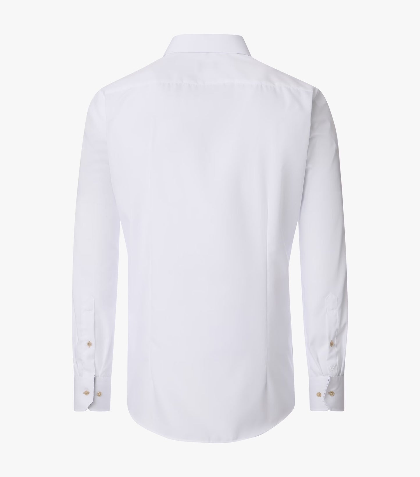 Venti Classic Shirt Tan Button Modern Fit - White