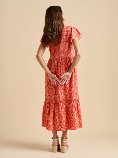 Brakeburn Sundown Maxi Dress - Coral