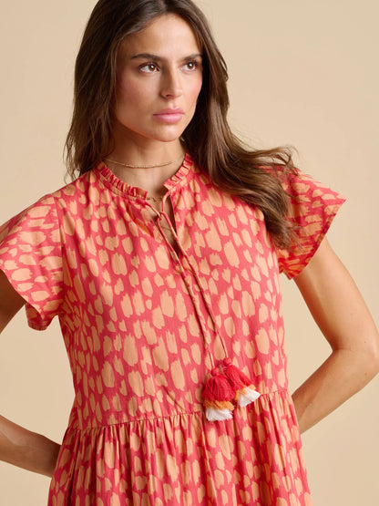 Brakeburn Sundown Maxi Dress - Coral