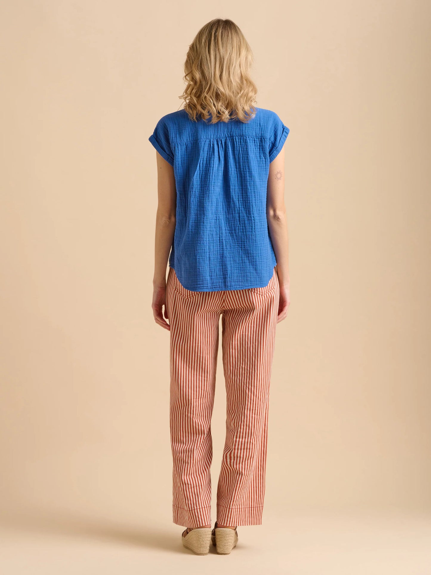 Brakeburn Ocean Blouse- Blue