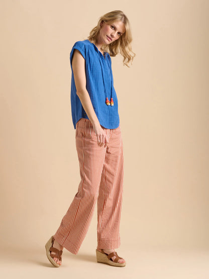 Brakeburn Ocean Blouse- Blue