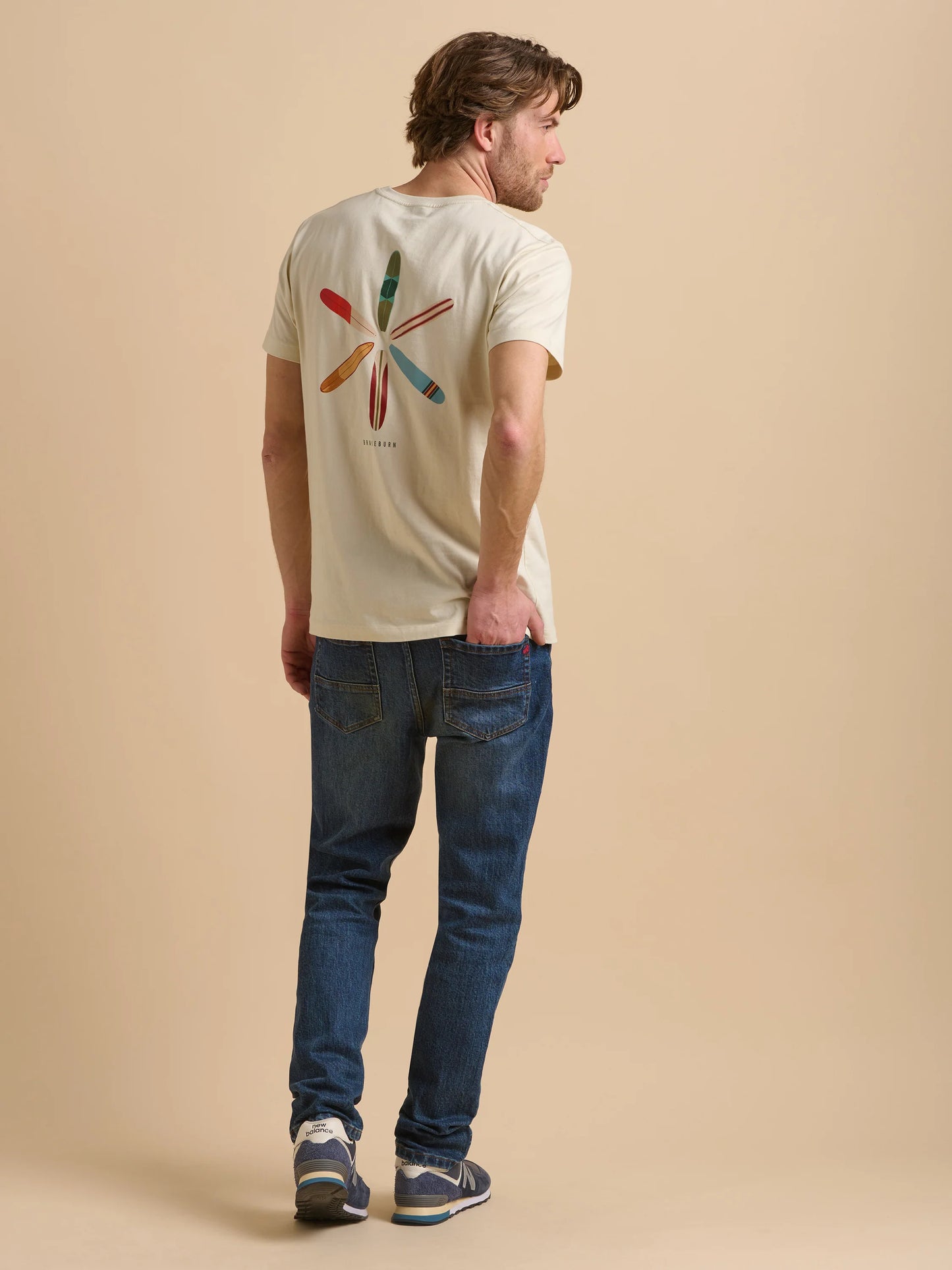 Brakeburn Retro Boards Tee - Ecru