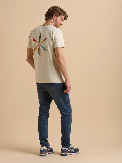 Brakeburn Retro Boards Tee - Ecru